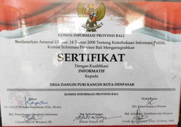 ANUGRAH KETERBUKAAN INFORMASI TAHUN 2020 - DESA INFORMATIF