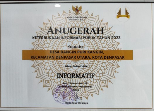 ANUGRAH KETERBUKAAN INFORMASI TAHUN 2023 - DESA INFORMATIF