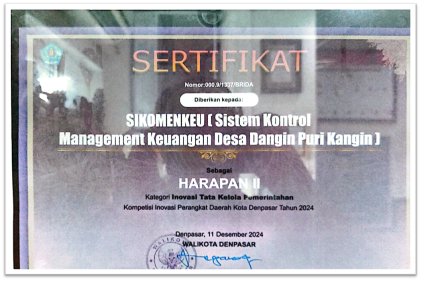 HARAPAN II - LOMBA INOVASI DAERAH KOTA DENPASAR ( APLIKASI SIKOMENKU )