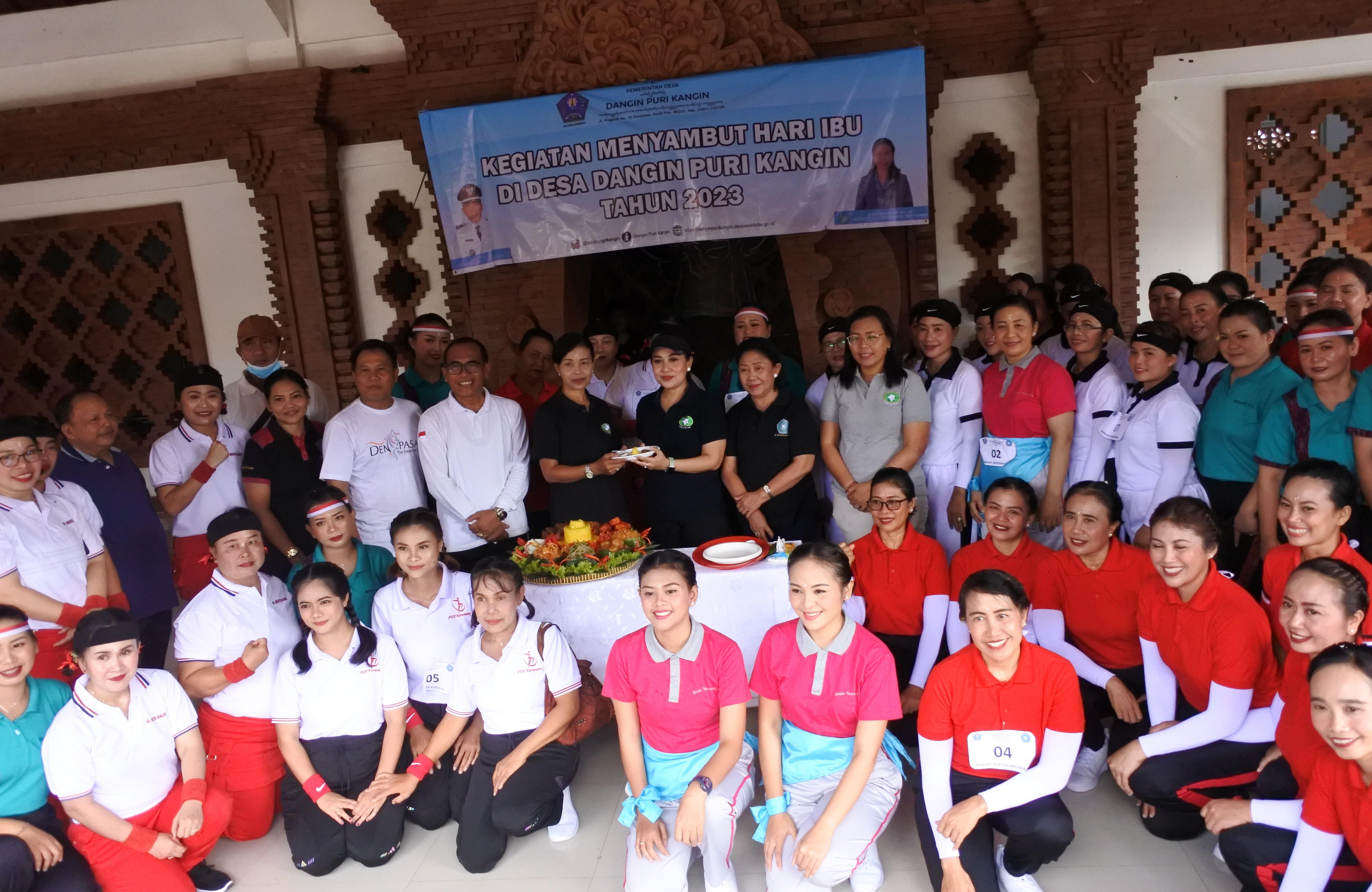 Desa Dangin Puri Kangin Denpasar Gelar Lomba Senam Sicita Sambut Hari Ibu 2023