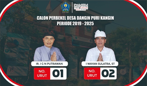 Calon Perbekel Desa Dangin Puri KAngin Periode 2019 - 2025