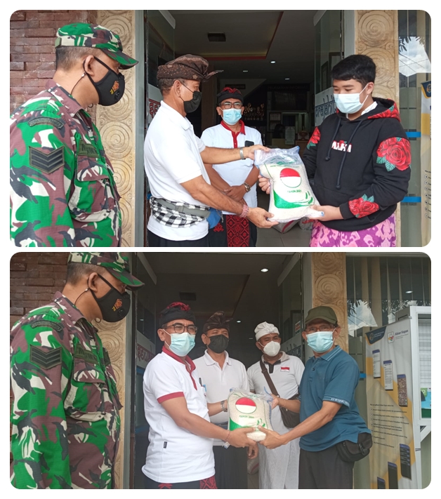 Penyerahan Bantuan Beras Kemensos