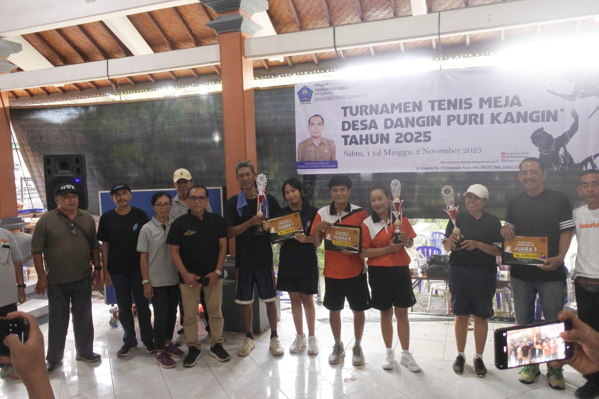 TURNAMEN TENIS MEJA DESA DANGIN PURI KANGIN