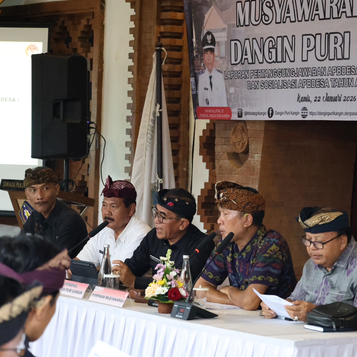 Musyawarah Desa tentang Laporan Pertanggungjawaban APBDesa TA 2025 dan Sosialisasi APBDesa TA 2026
