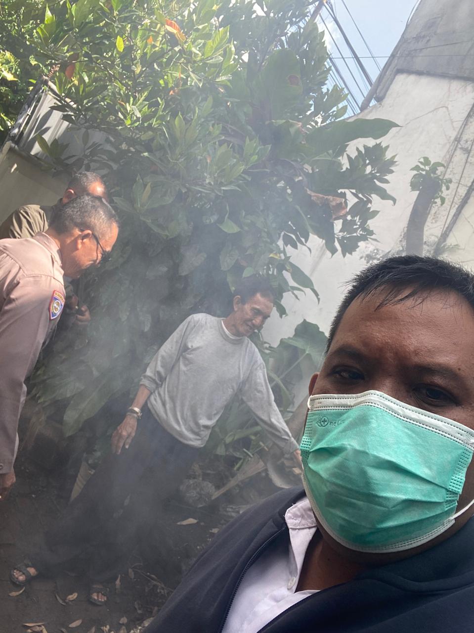 TINDAK LANJUT LAPORAN WARGA TERKAIT PEMBAKARAN SAMPAH DIPEMUKIMAN WARGA DESA DANGIN PURI KANGIN