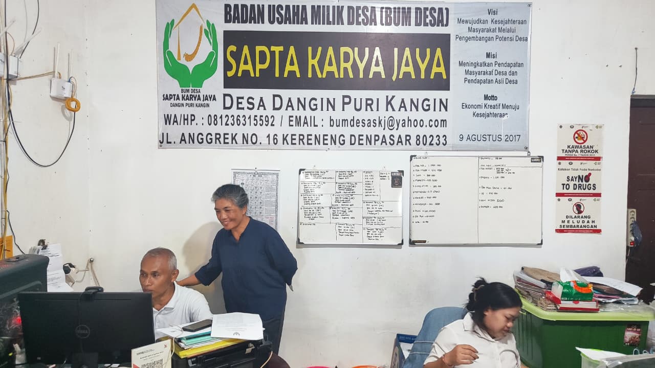 PROSES PENGINPUTAN PEMERINGKATAN BUMDESA SAPTA KARYA JAYA DESA DANGIN PURI KANGIN TELAH SAMPAI PADA PROSES VERIFIKASI PUSAT